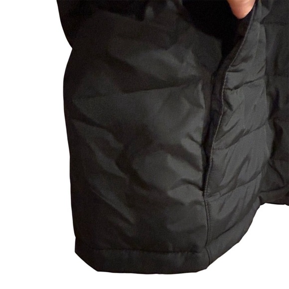 Lands' End Men's Insulated Puffer Vest XXL Black Fall Snap Closure Side Pockets - Picture 5 of 11